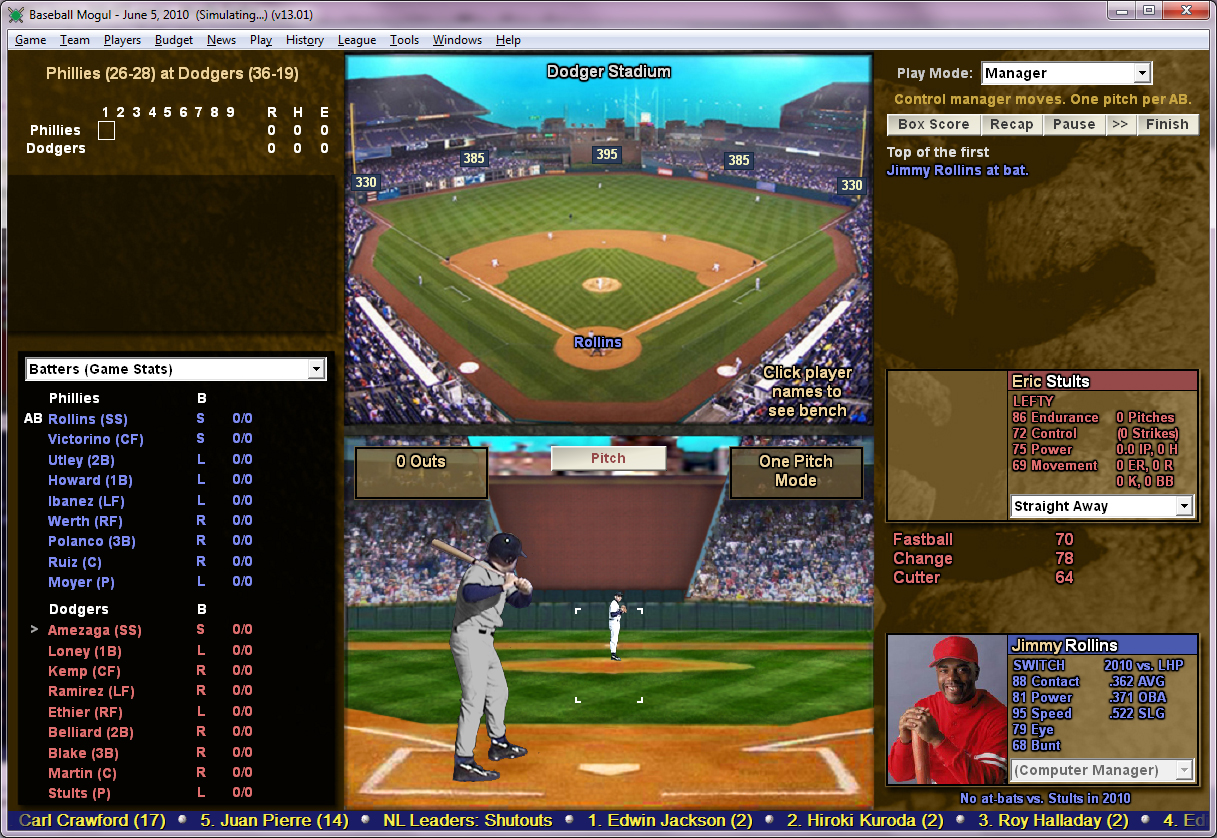 baseball simulation games free